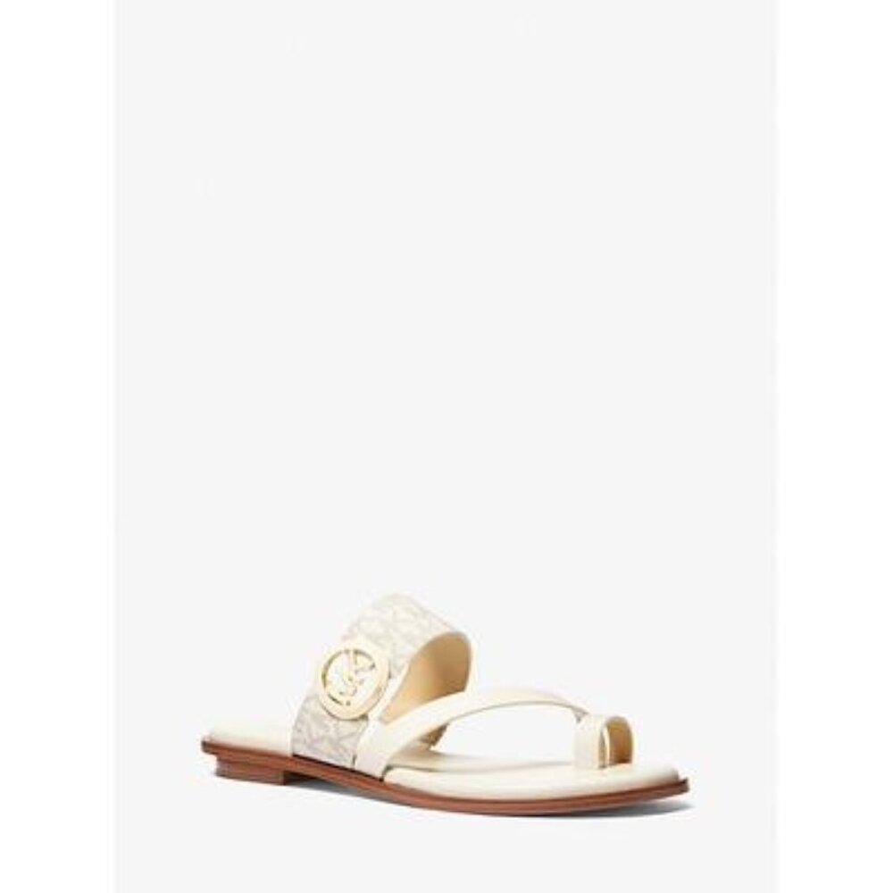 NWT Michael Kors MMK Vera Toe-Ring Slip-On Flat Sandals - Picture 7 of 7